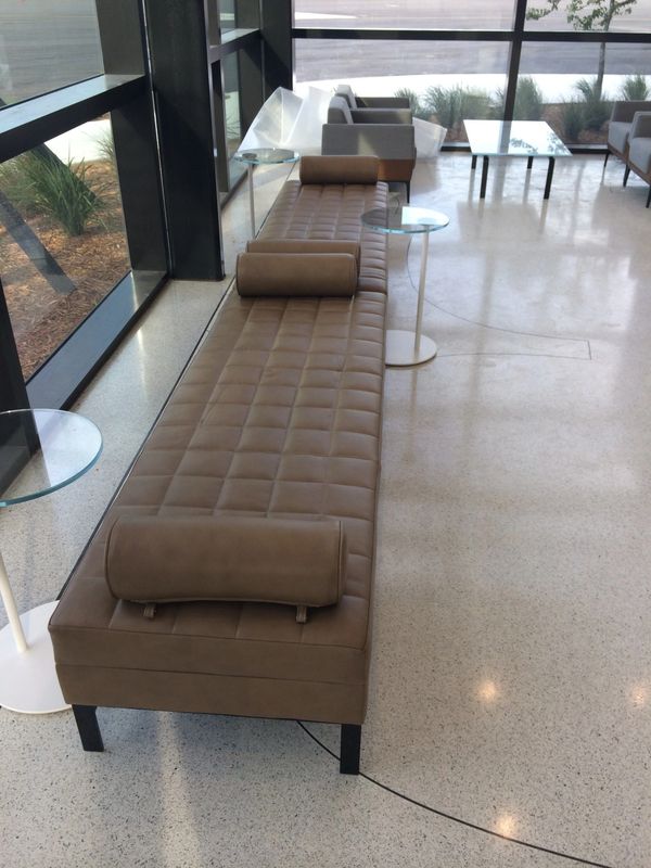 Lobby Bench Seating ~ Private Jet Center