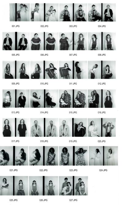 16 Friends and Strangers contact sheet.