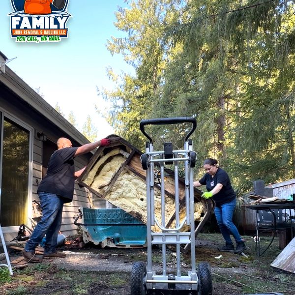 Hot tub removal and haul-away in Stevenson Ranch, CA by Family Junk Removal team