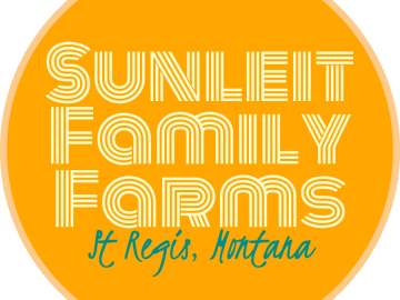 Logo for Sunlit Family Farms in St Regis, Montana.