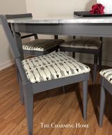 reupholstered, dining chairs, painted chairs, kitchen chairs, table and chairs