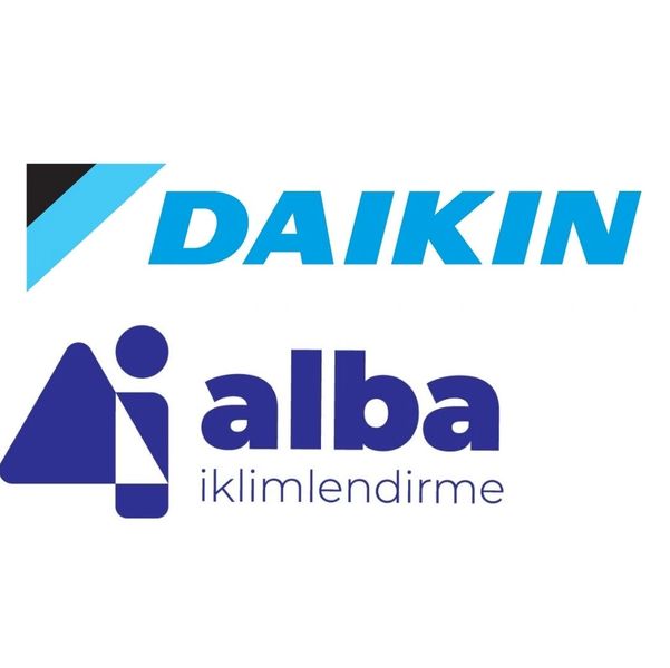 Daikin ve Alba iklimlendirme logoları görseli.