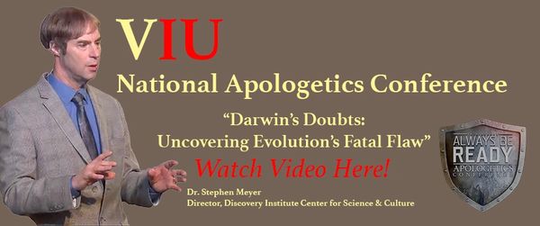 Stephen Meyer Darwin's Doubts Lecture at Veritas International University