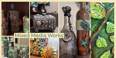 Mixed Media Works and Functional Art pieces for your home. 