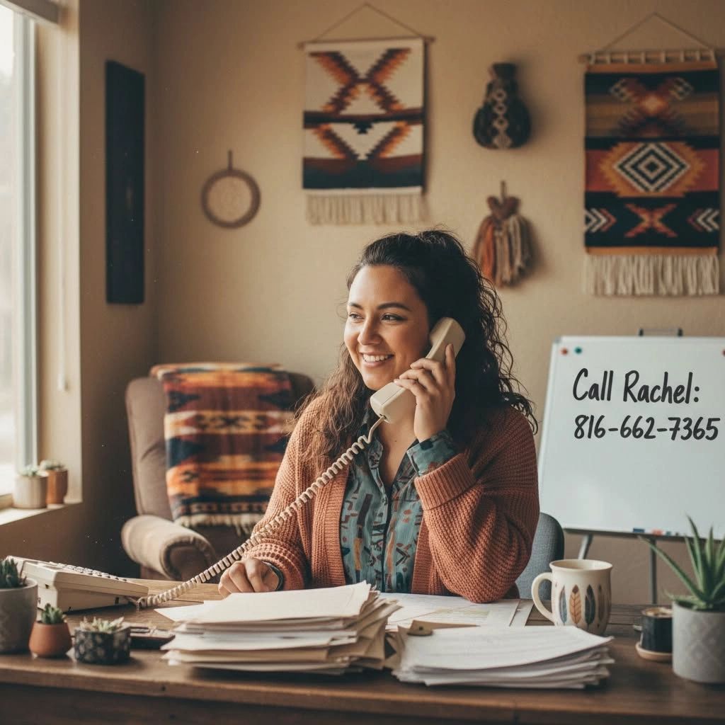 Need to get in touch with us? Give us a call at 816-662-7365 and Rachel will be happy to help you ou
