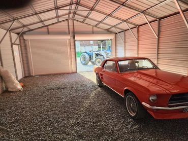 Inside Double Car Garage