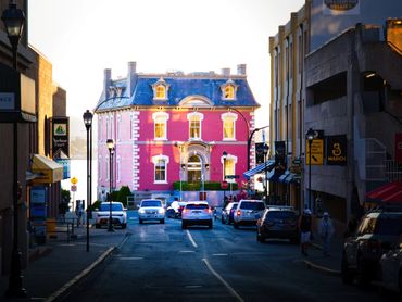 Pink Customs House in Victoria, British Columbia