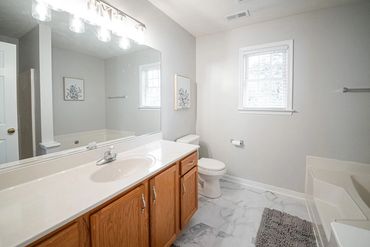 Primary bath with soaking tub and separate shower