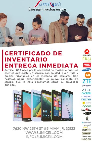 Folleto con las marcas que vendemos