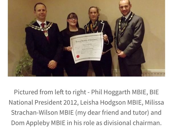 Presentation of MBIE certificate