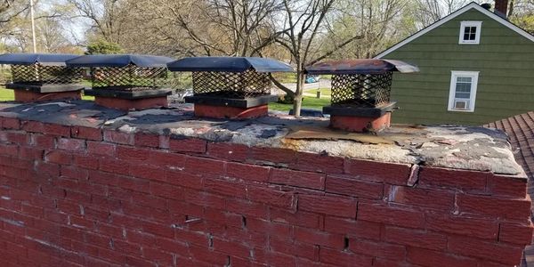 Brick Spalling or flaking brick is a type of failure caused by moisture and the freeze/thaw cycle.