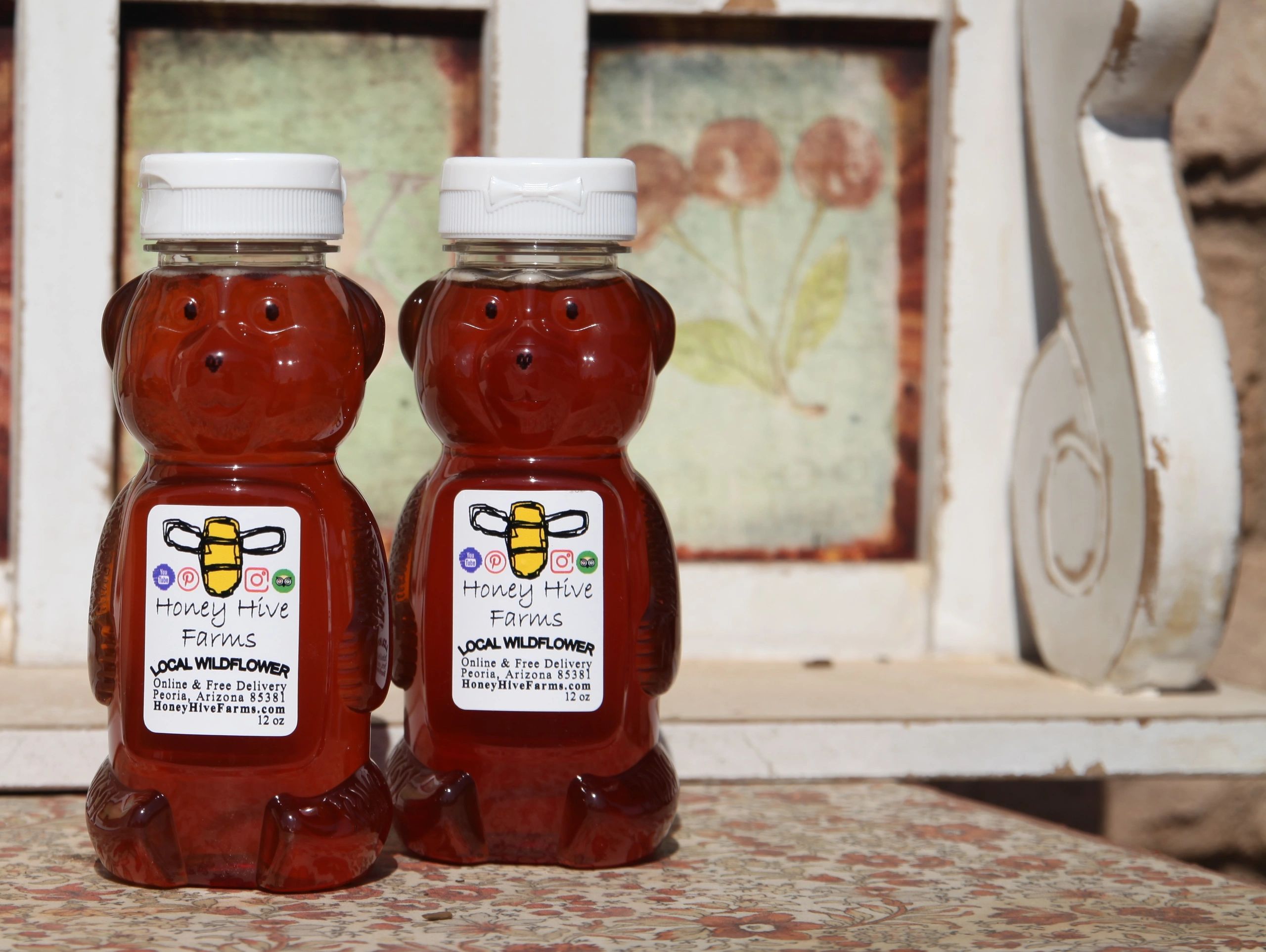 Wildflower honey to Desert Ridge. Desert Ridge honey is raw and local to the area. Free delivery too