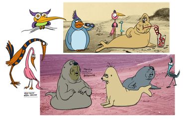 Visual development concept art and character development art by Chris McD