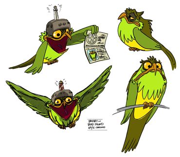 Visual development concept art and character development art by Chris McD