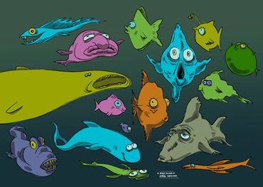 Visual development concept art and character development art by Chris McD