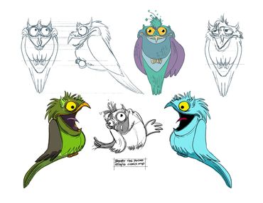 Visual development concept art and character development art by Chris McD