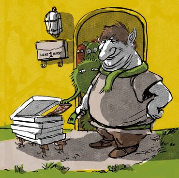 Visual development concept art and character development art by Chris McD