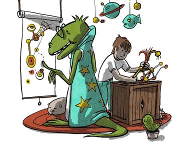 Visual development concept art and character development art by Chris McD