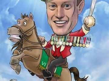 Graphic design Color caricature logo design by Codey Anderson