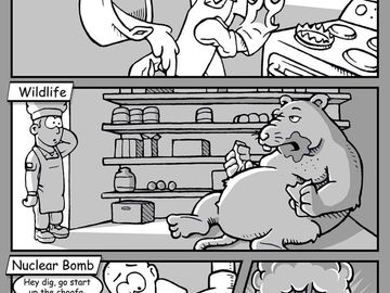 Graphic design comic strip design by Codey Anderson