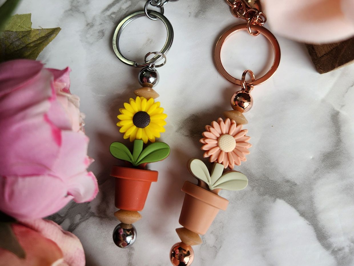 Zandy Beads Handmade Beaded Keychains