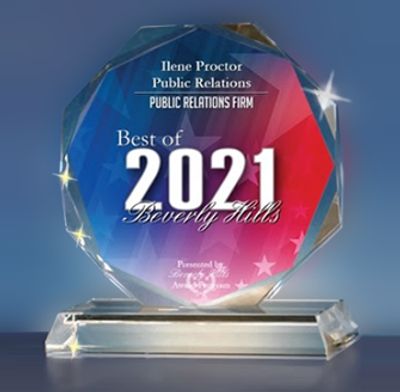 Best of Beverly Hills Award to Ilene Proctor International Public Relations firm in 2021