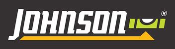 Logo of Johnson featuring bold white text and geometric accents.