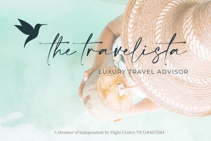 travel agent Vanessa Dsouza, high end traveller sitting in private pool with a cocktail in hand
