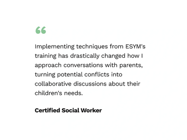 Implementing techniques form ESYM's training has drastically changed how I approach conversations