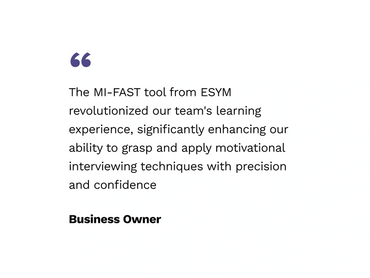 The MI-Fast tool from ESYM revolutionised our team's learning experience