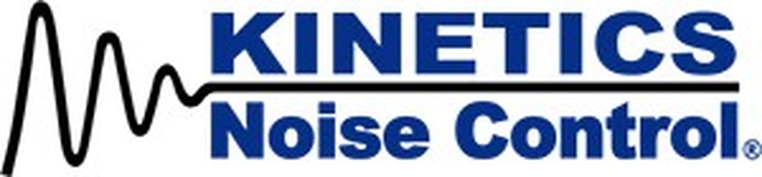 Kinetics Noise Control logo with a waveform graphic.