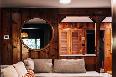 Huge Sofa to relax and watch your favorite tv shows with the one you love.