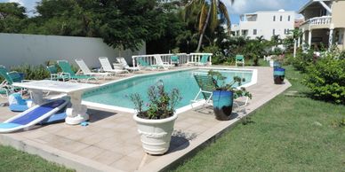 Private 2 story townhouse sleep 6 with 3 bathrooms located in Pelican Key on Sint Maarten.