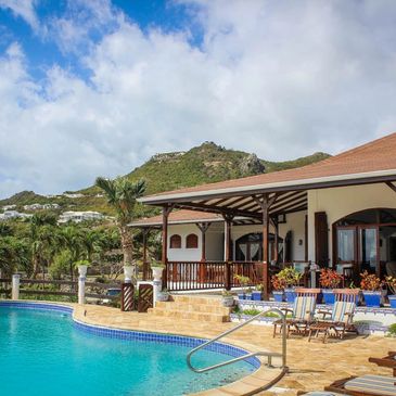 Private villa in the Lowlands of Saint Martin french side.