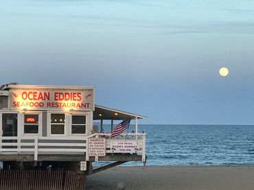Visit us at night and you might get a glimpse of a moonrise.