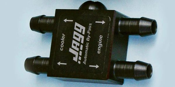 Jagg automatic bypass valve using thermostat activation