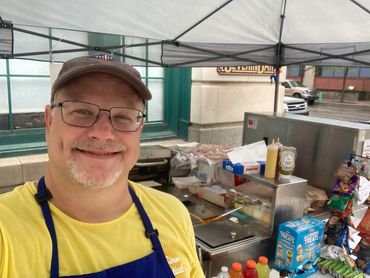 Hotdog cart event