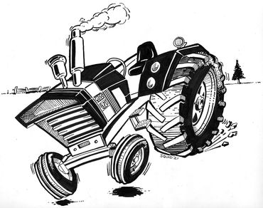 CASE Black Knight Tractor