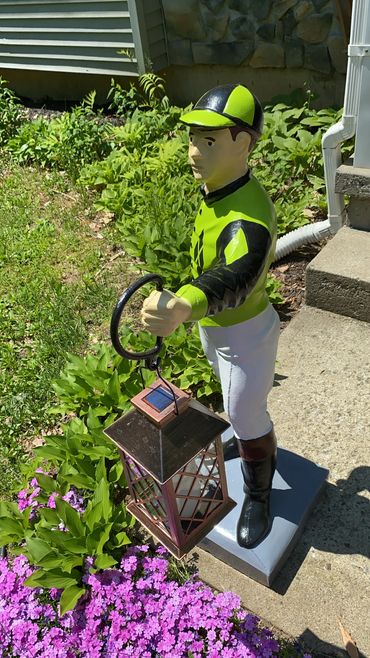 Painted Lawn Jockey