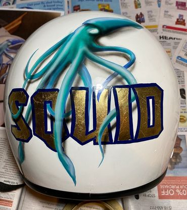 My Stupid Squid helmet