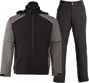 K.E.J. Golf Rain Jacket for Men Waterproof Raincoat Lightweight Jacket Golf Suit