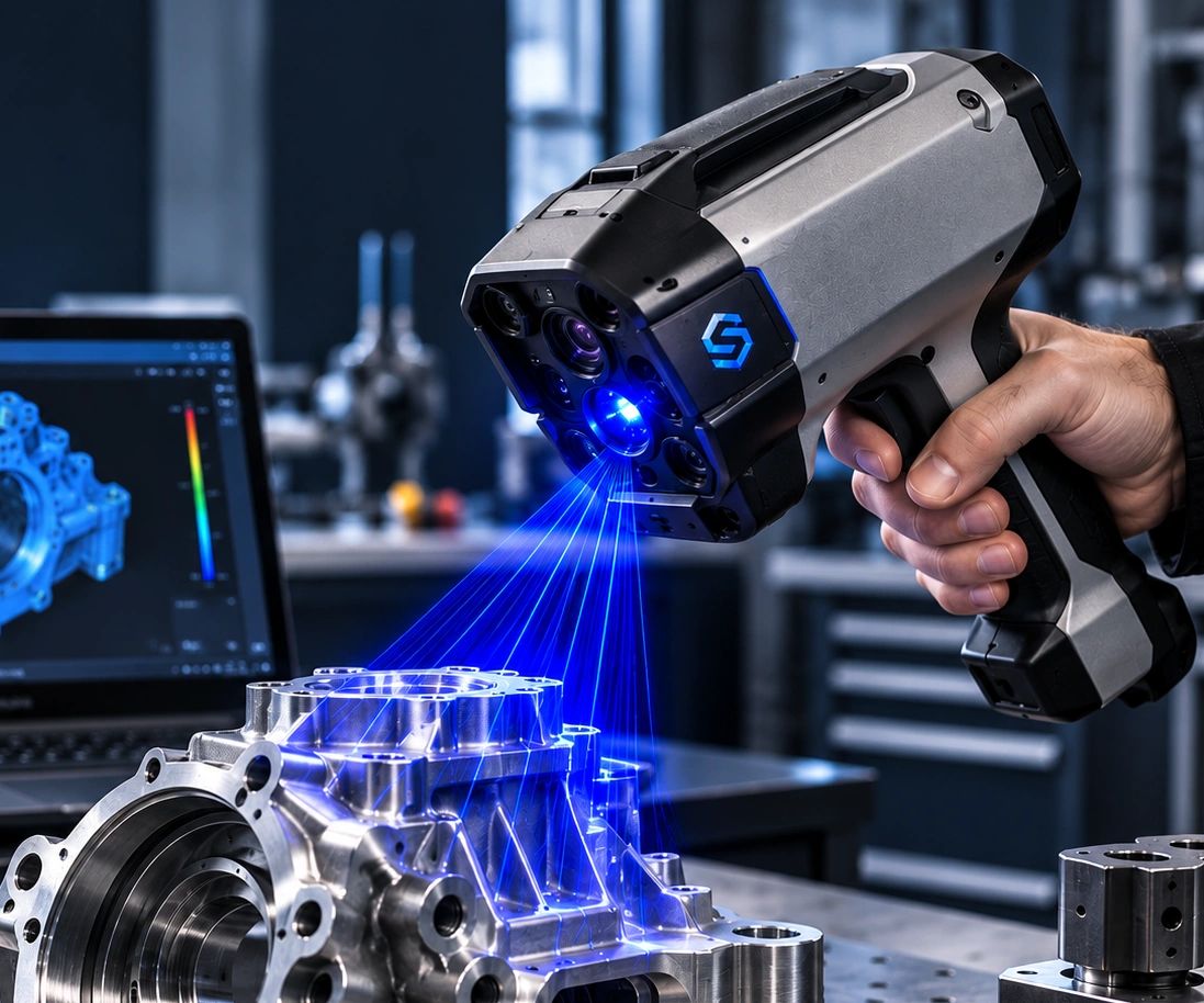 SpectraScan X3 handheld engineering 3D scanner.