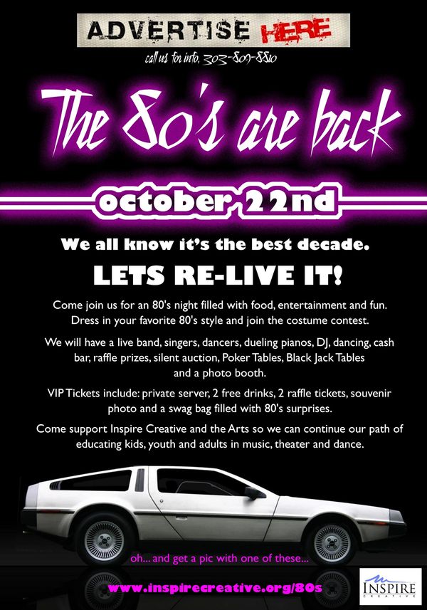 Fundraising event poster.
