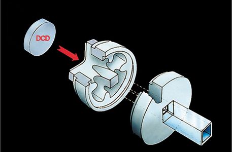 Illustration of how ATI Die Cleaning Disc is Extruded