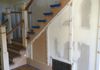 Stained Oak Railing and Treads!