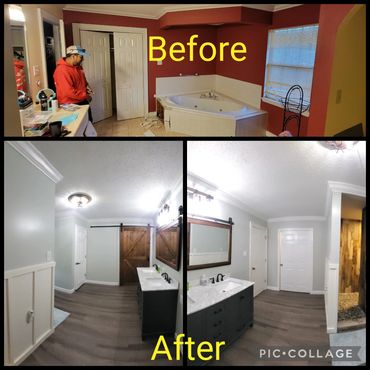 Master bathroom remodel