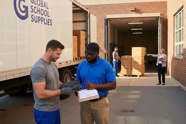 We meet every truck and count each individual item making sure everything arrived safely with no dam
