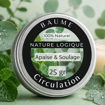 Baume circulatoire naturel pour soulager les jambes lourdes.