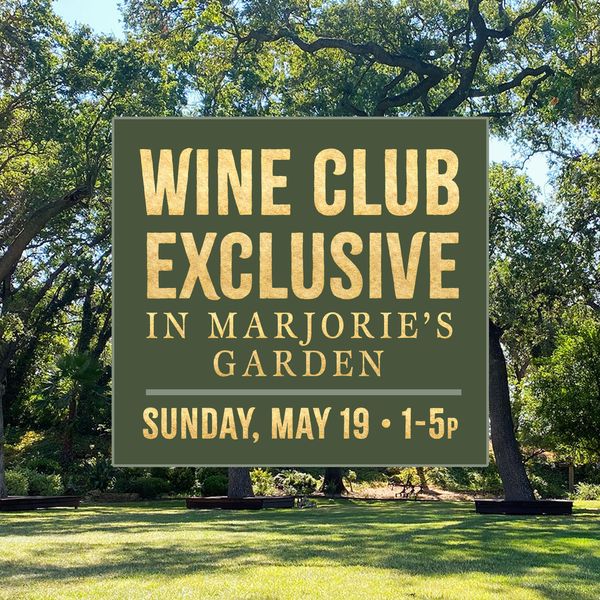 Wine Club Exclusive Garden Event on May 19th 