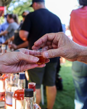 sample cup of whiskey